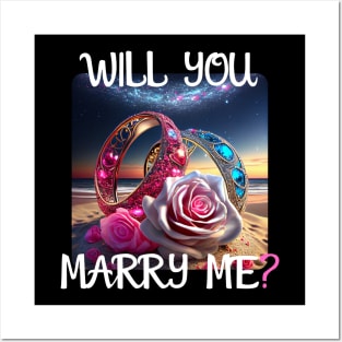 Marriage Proposal For Wedding Or Engagement - Romantic Gift Idea Posters and Art